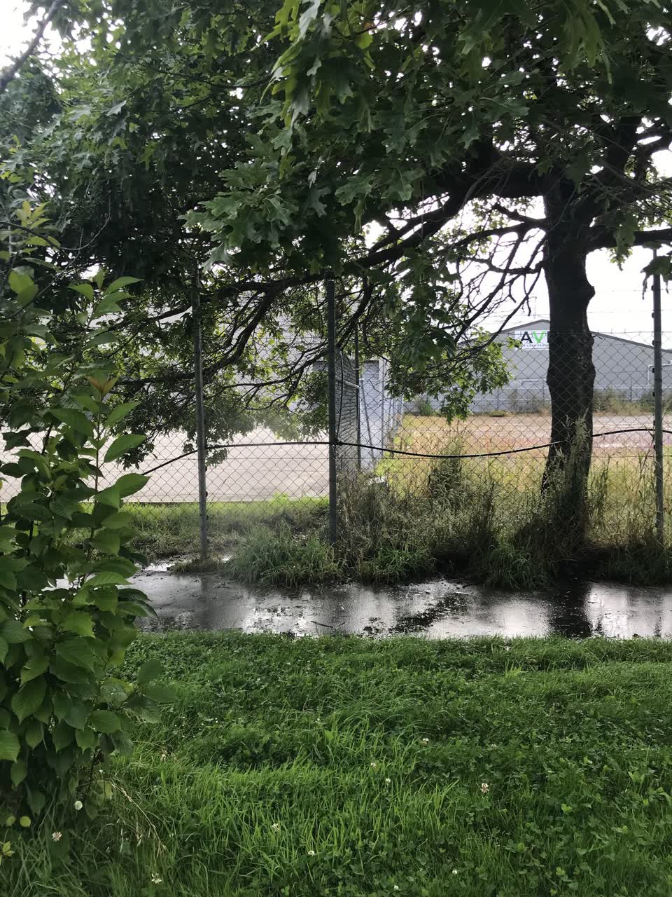 The photograph attached to this water leak report