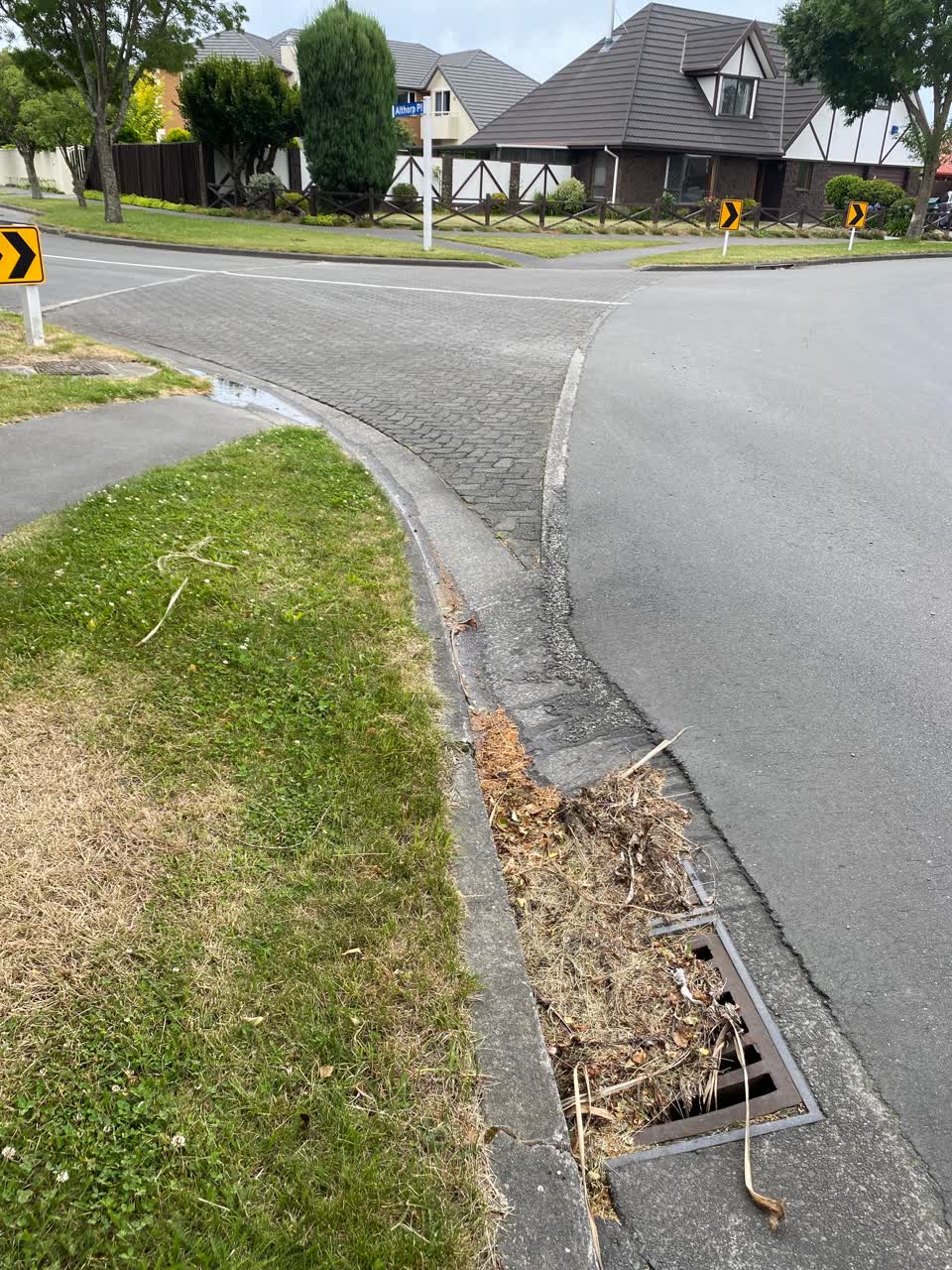 The photograph attached to this flooding report