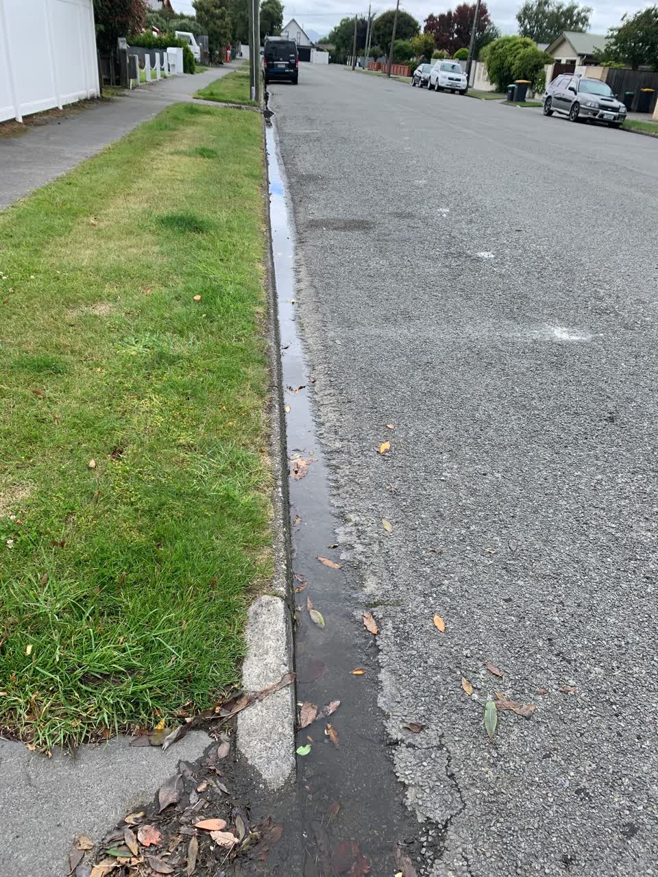 The photograph attached to this water leak report