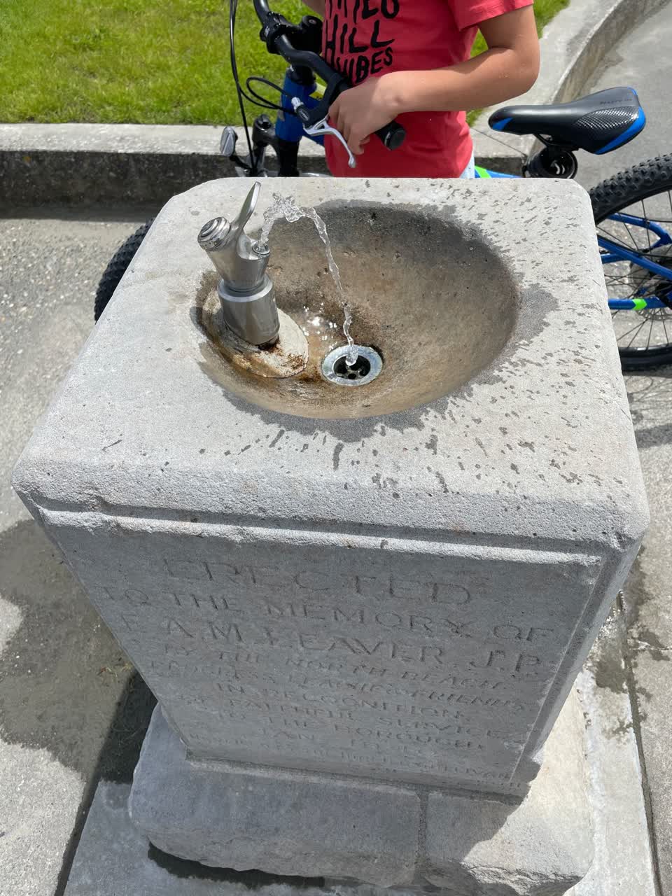 The photograph attached to this water supply report