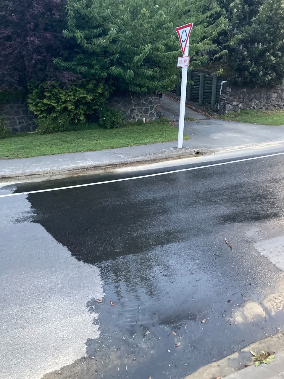 The photograph attached to this wastewater/stormwater report