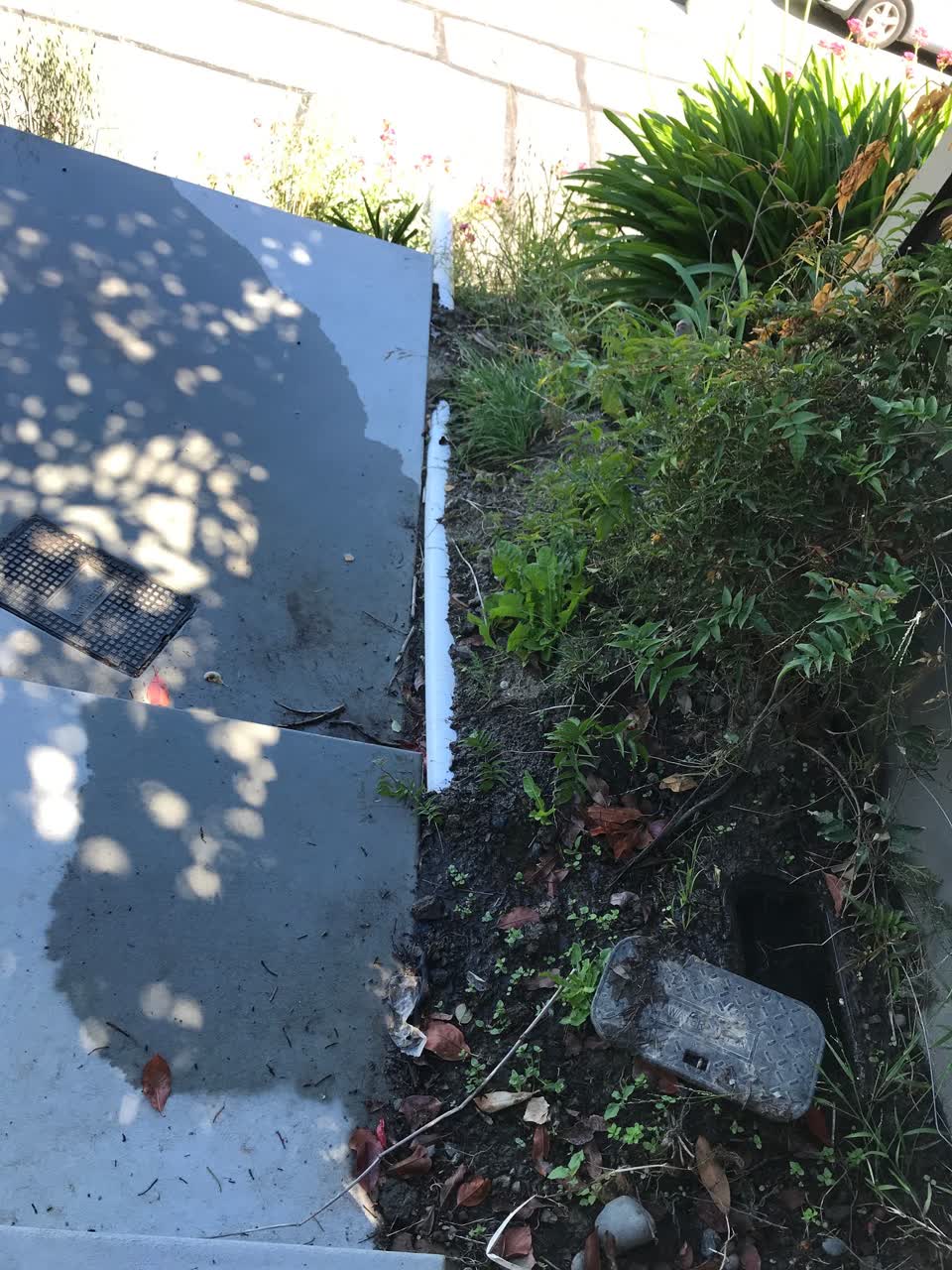 The photograph attached to this water leak report