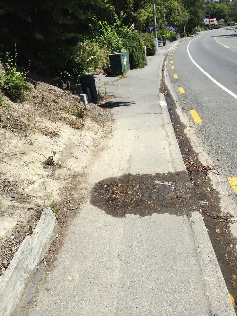 The photograph attached to this water leak report