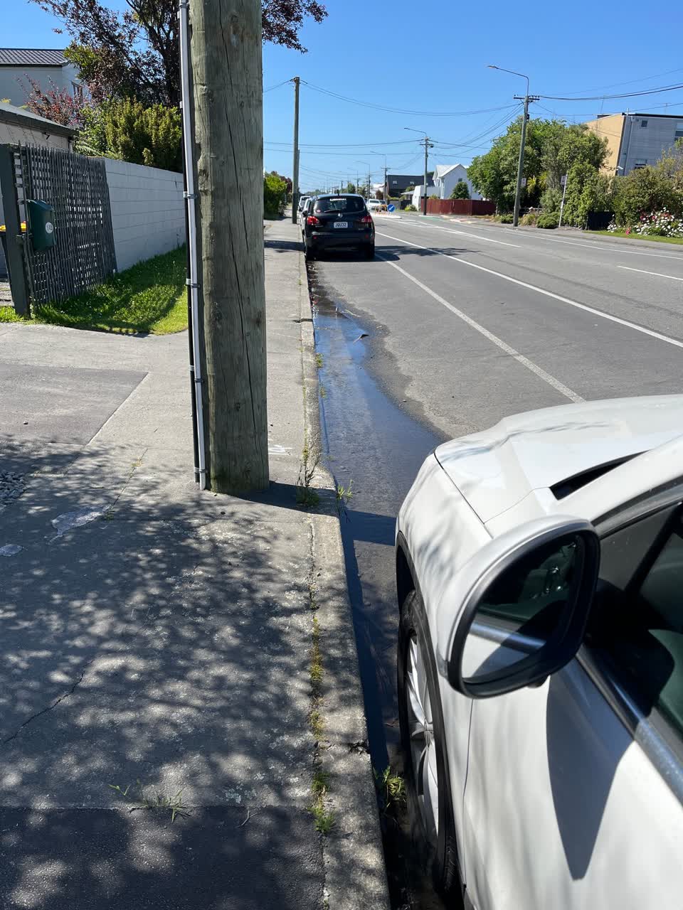 The photograph attached to this water leak report
