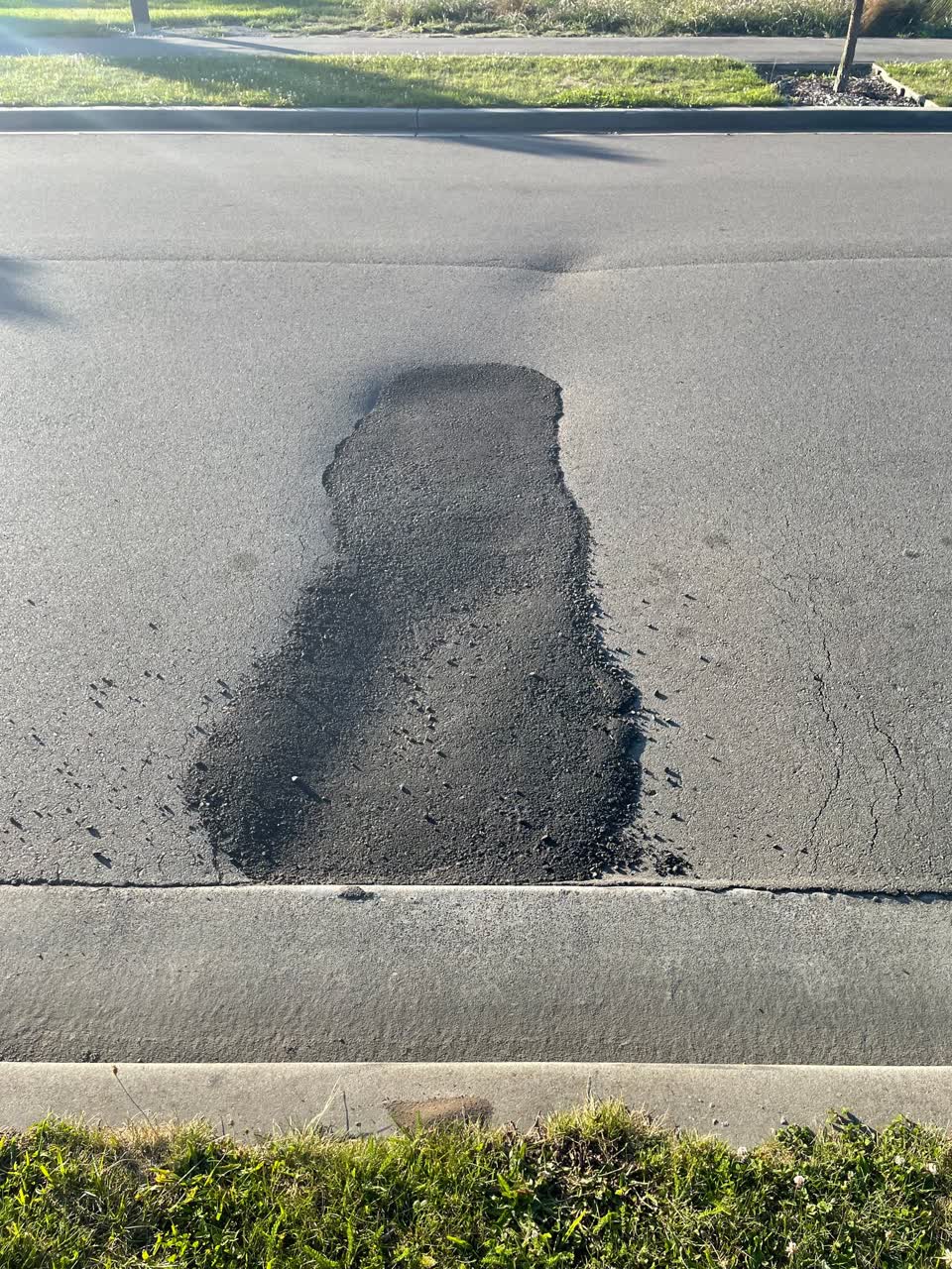 The photograph attached to this roading/streets report