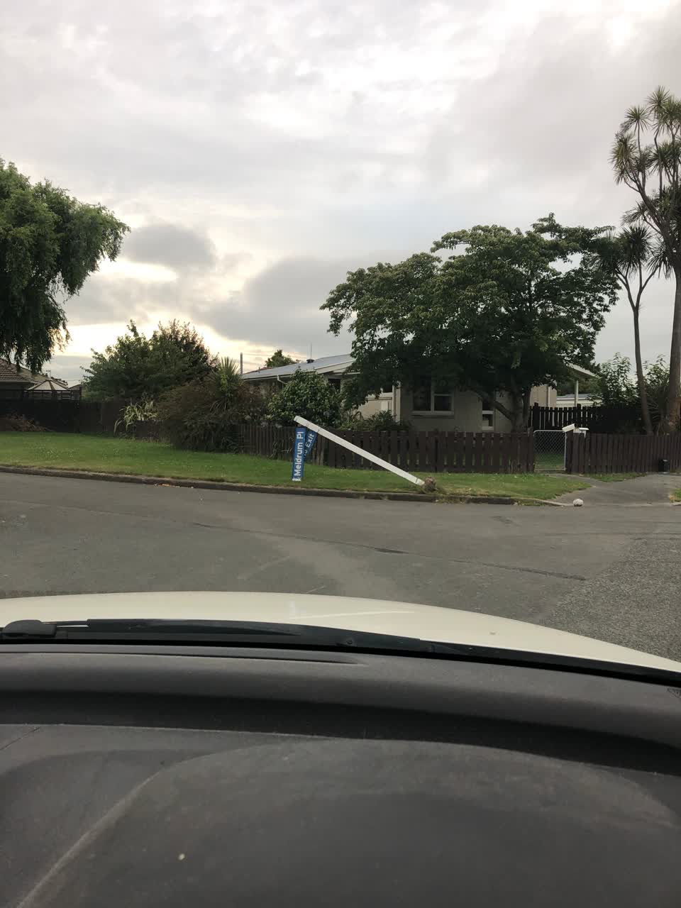 The photograph attached to this roading/streets report