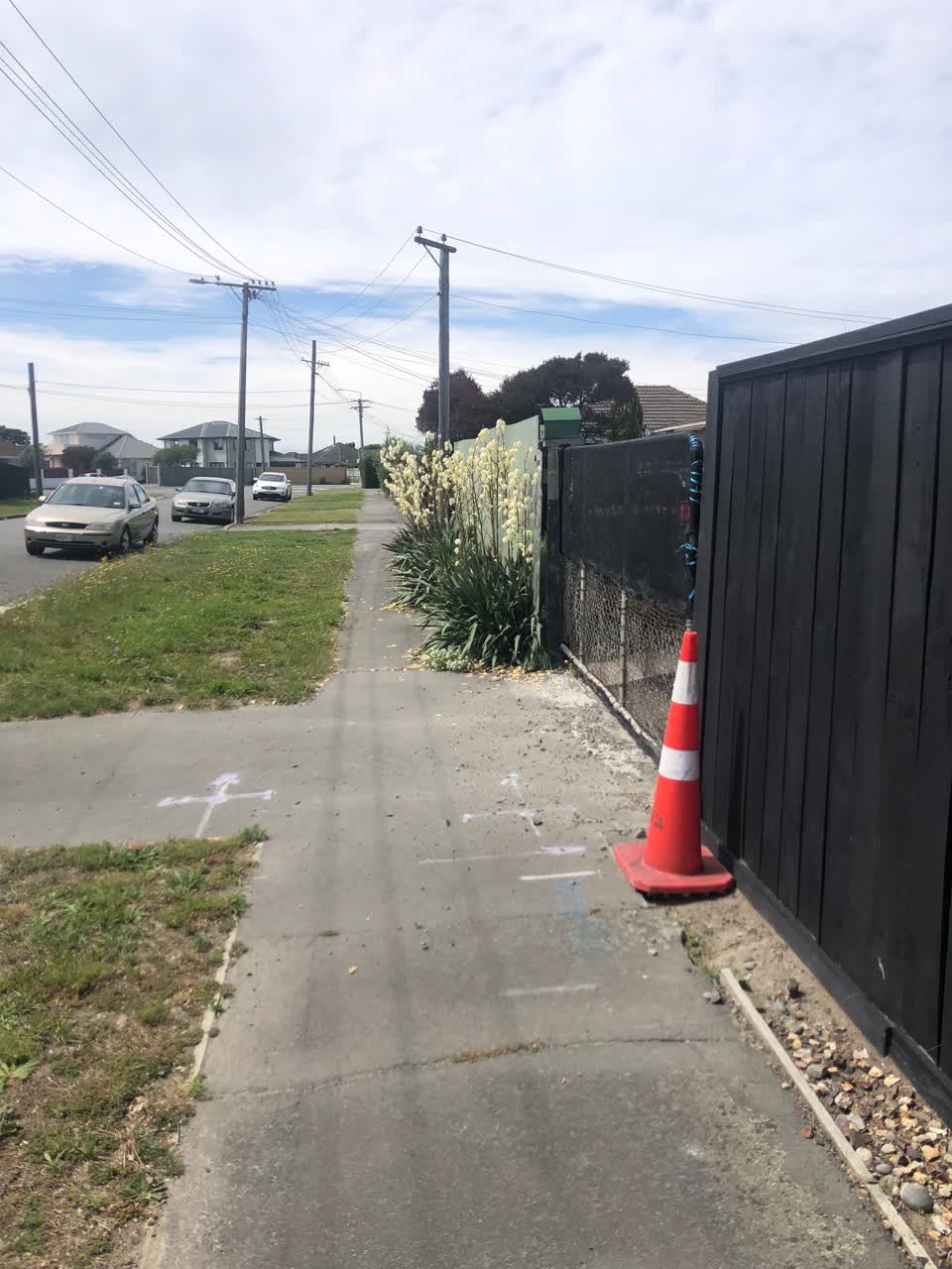 The photograph attached to this roading/streets report