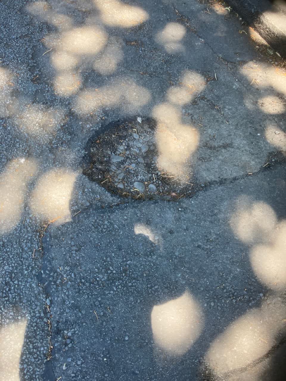 The photograph attached to this roading/streets report