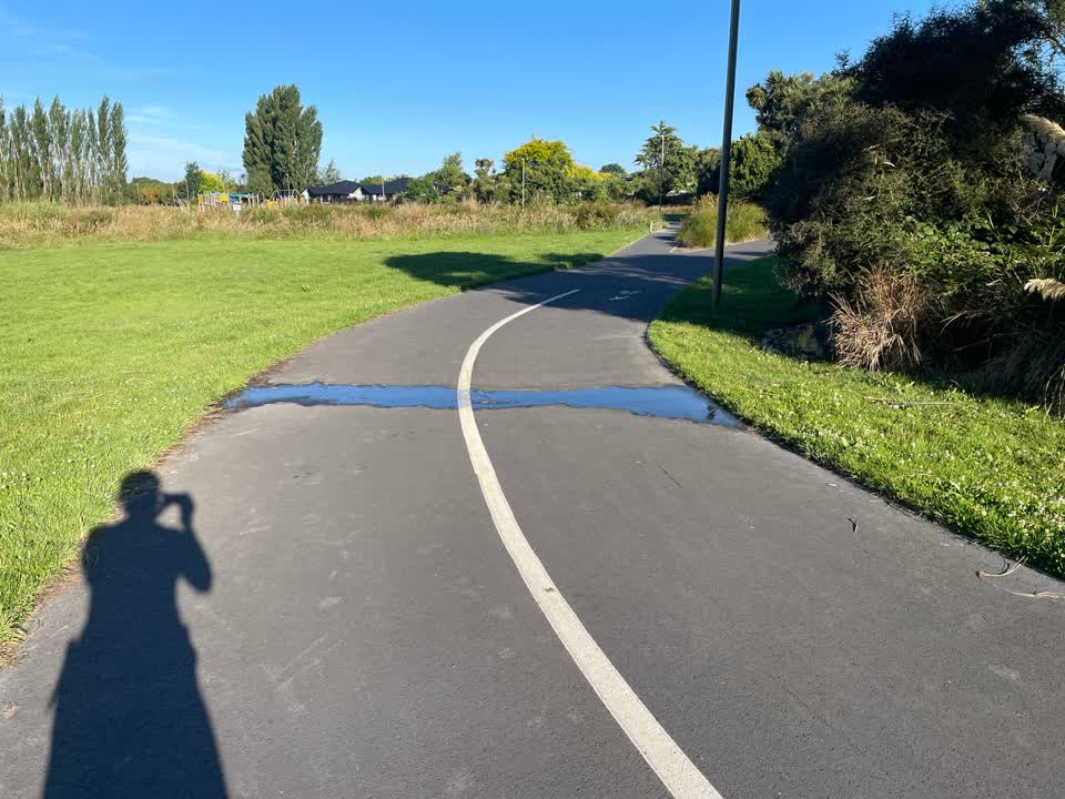 The photograph attached to this water leak report
