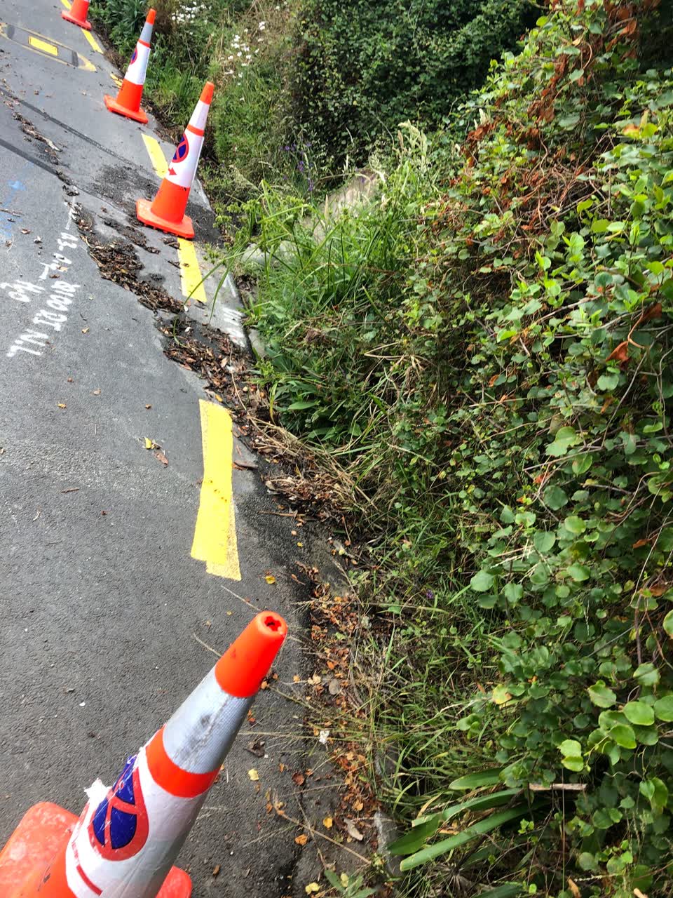 The photograph attached to this roading/streets report