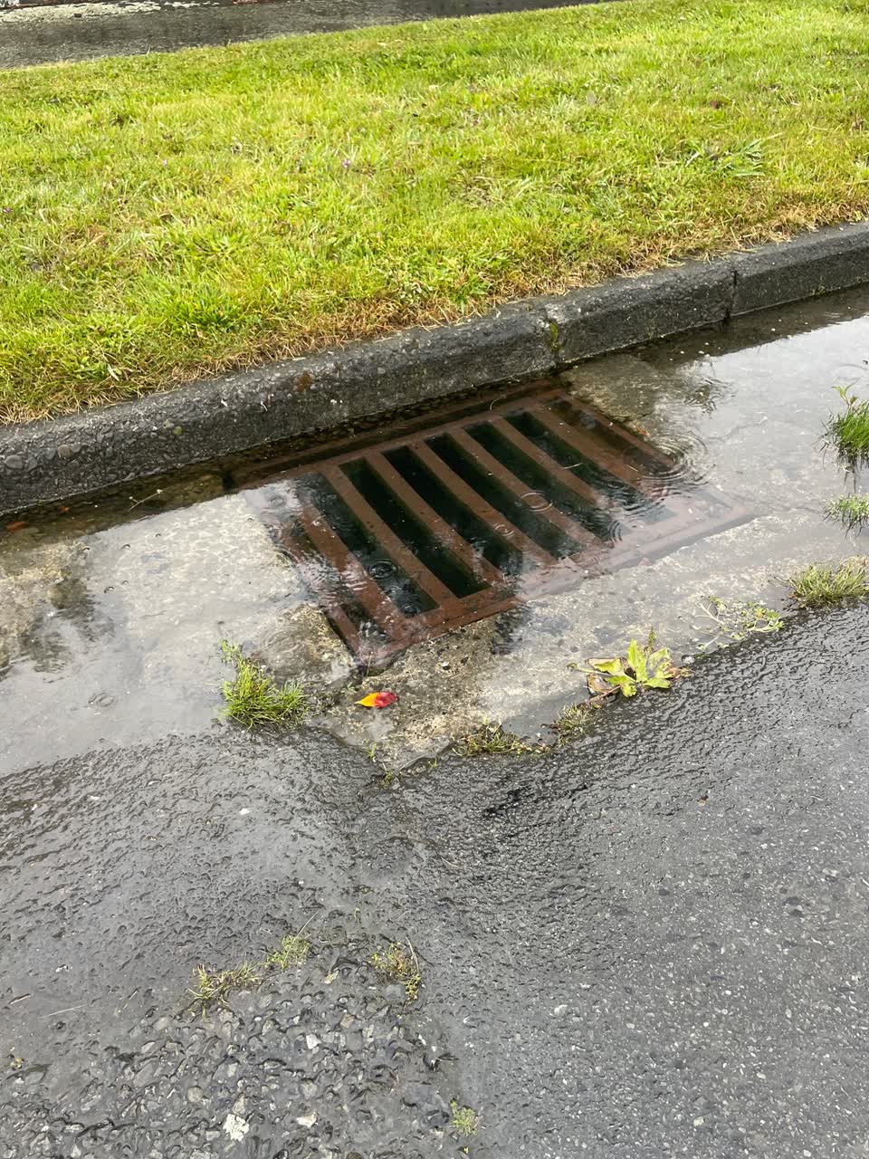 The photograph attached to this flooding report