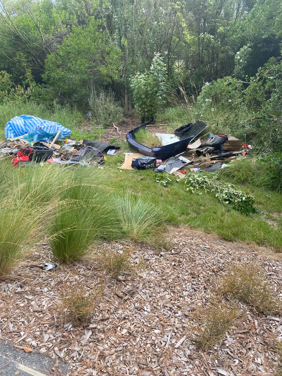 The photograph attached to this rubbish/recycling report
