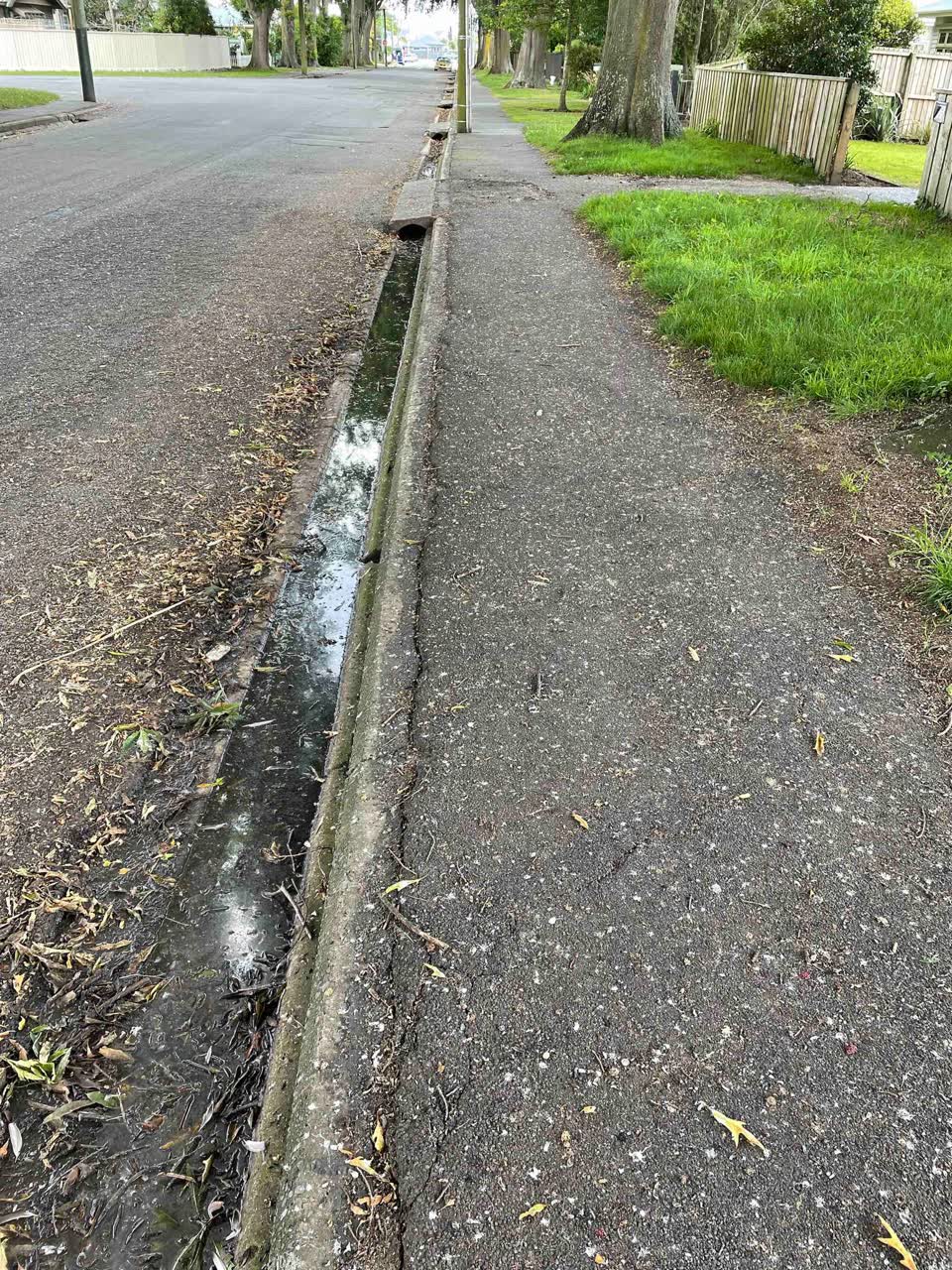 The photograph attached to this wastewater/stormwater report