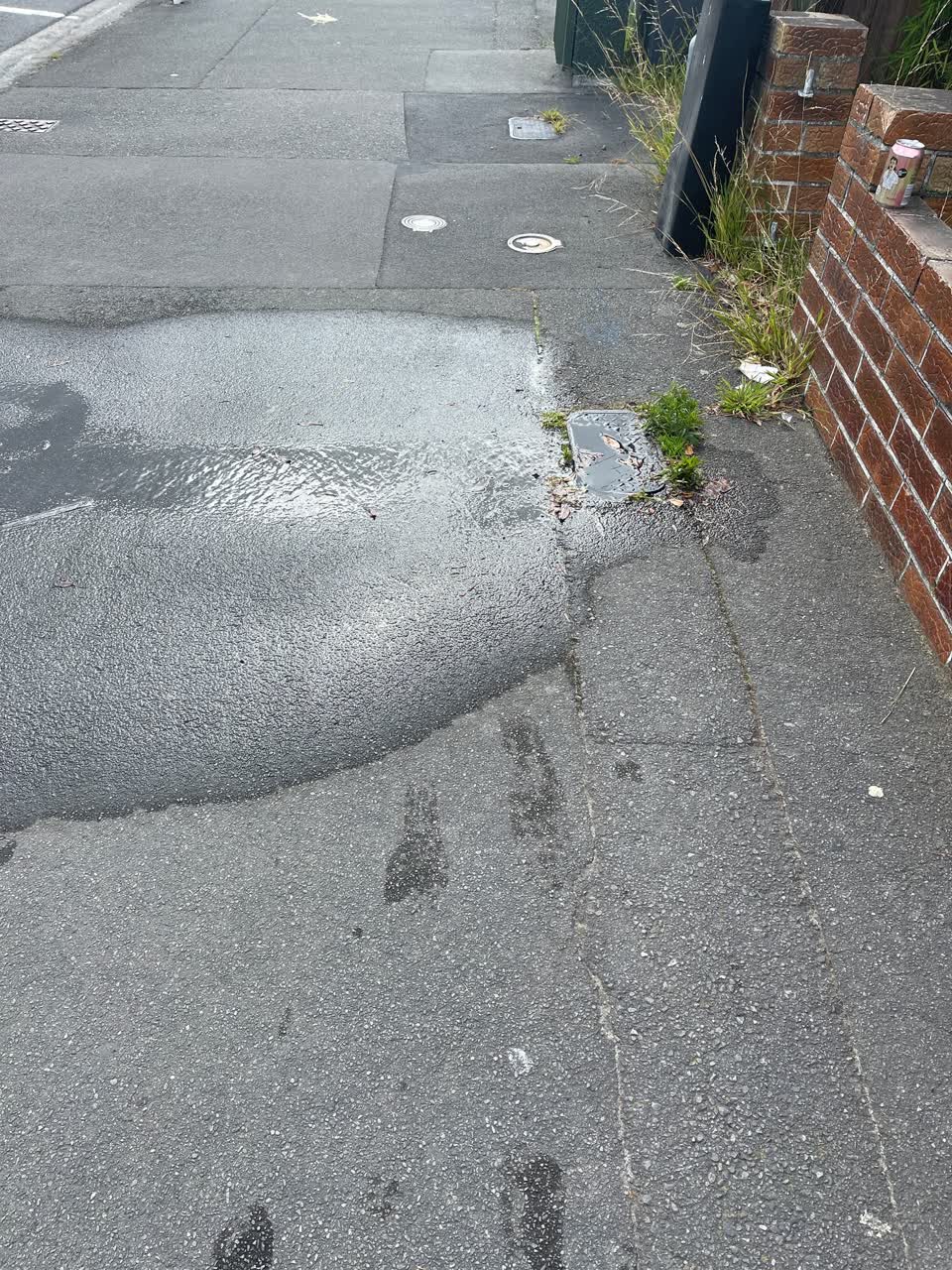 The photograph attached to this water leak report