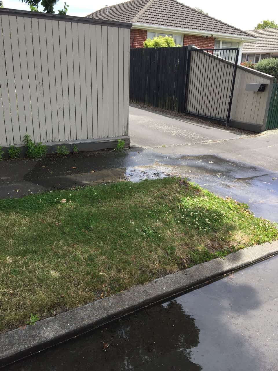 The photograph attached to this water leak report