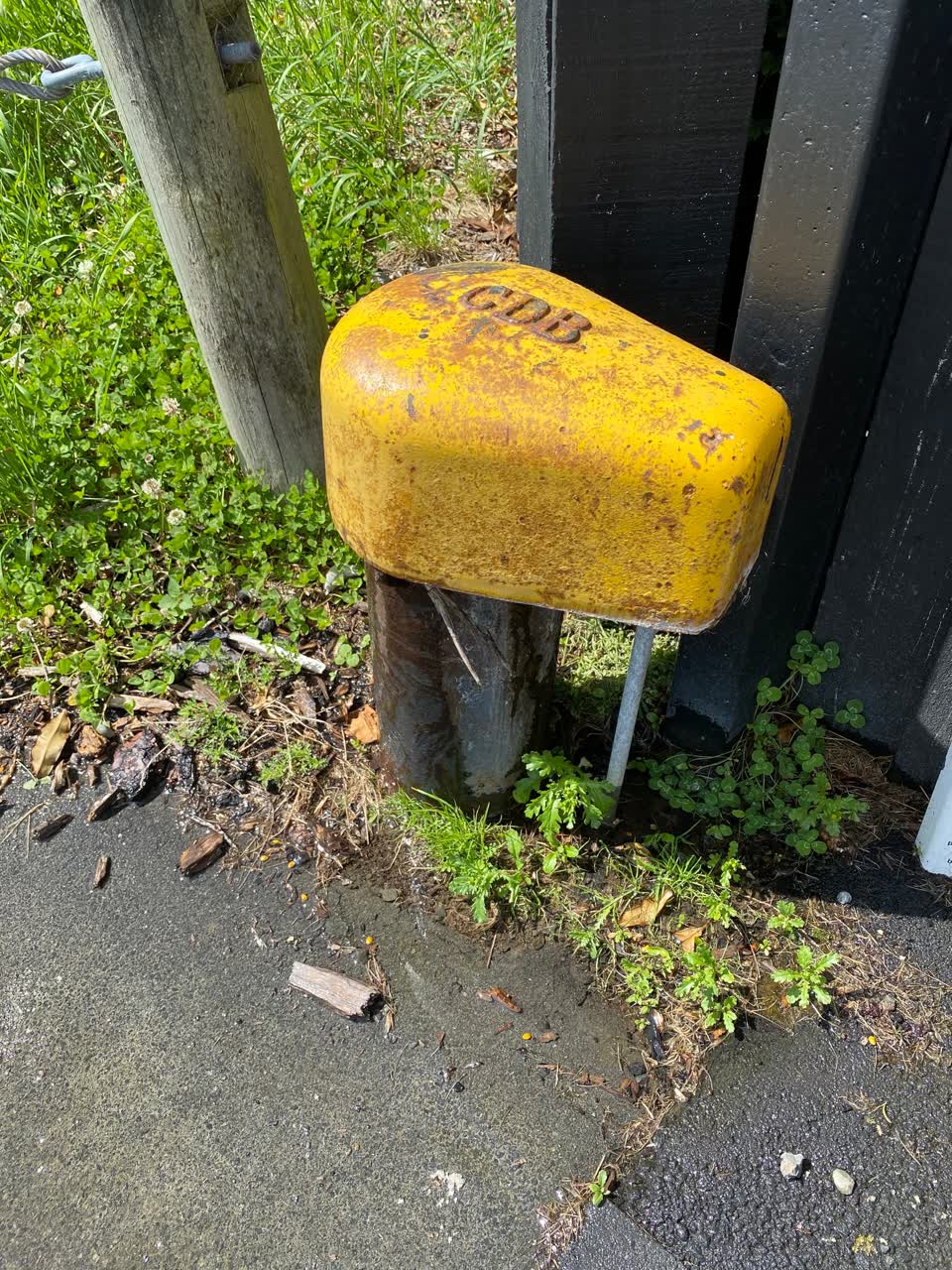 The photograph attached to this water leak report