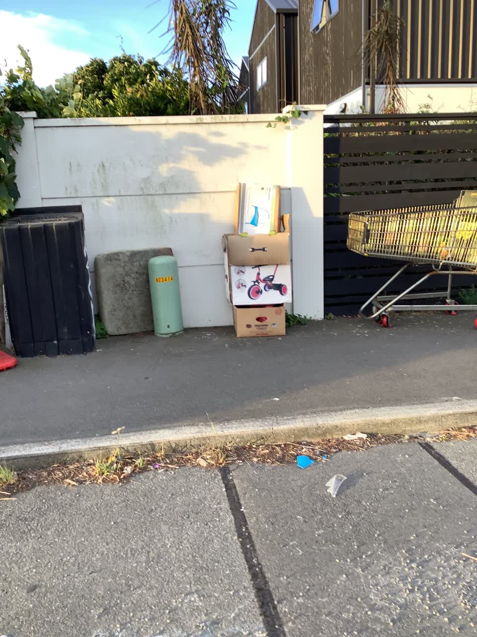 The photograph attached to this rubbish/recycling report
