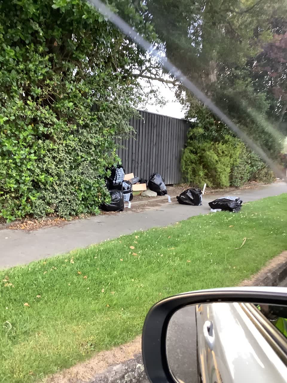 The photograph attached to this rubbish/recycling report