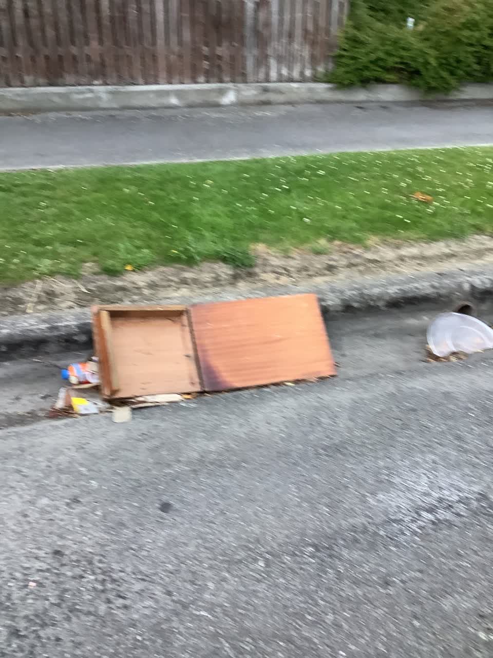 The photograph attached to this rubbish/recycling report