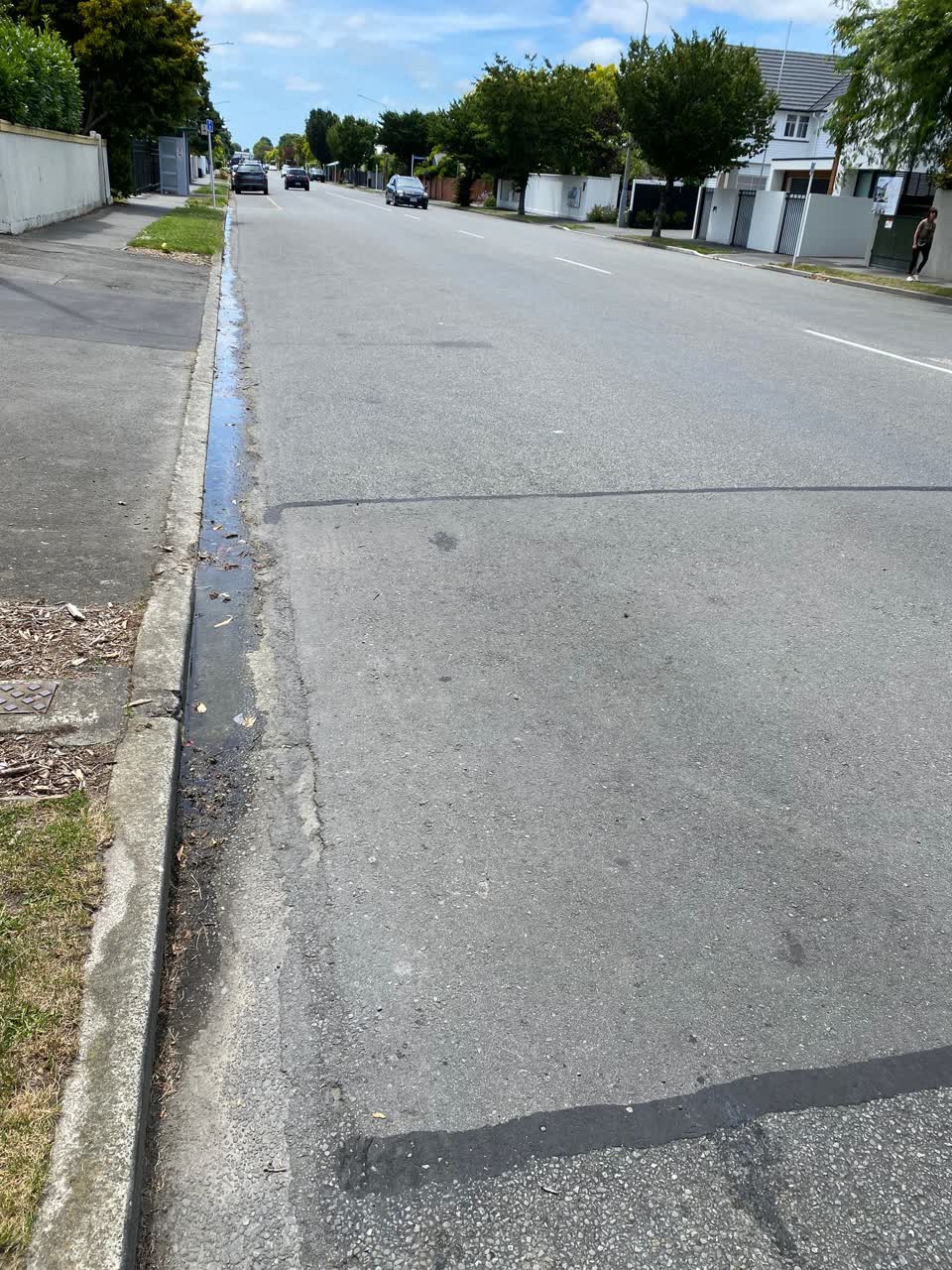 The photograph attached to this flooding report