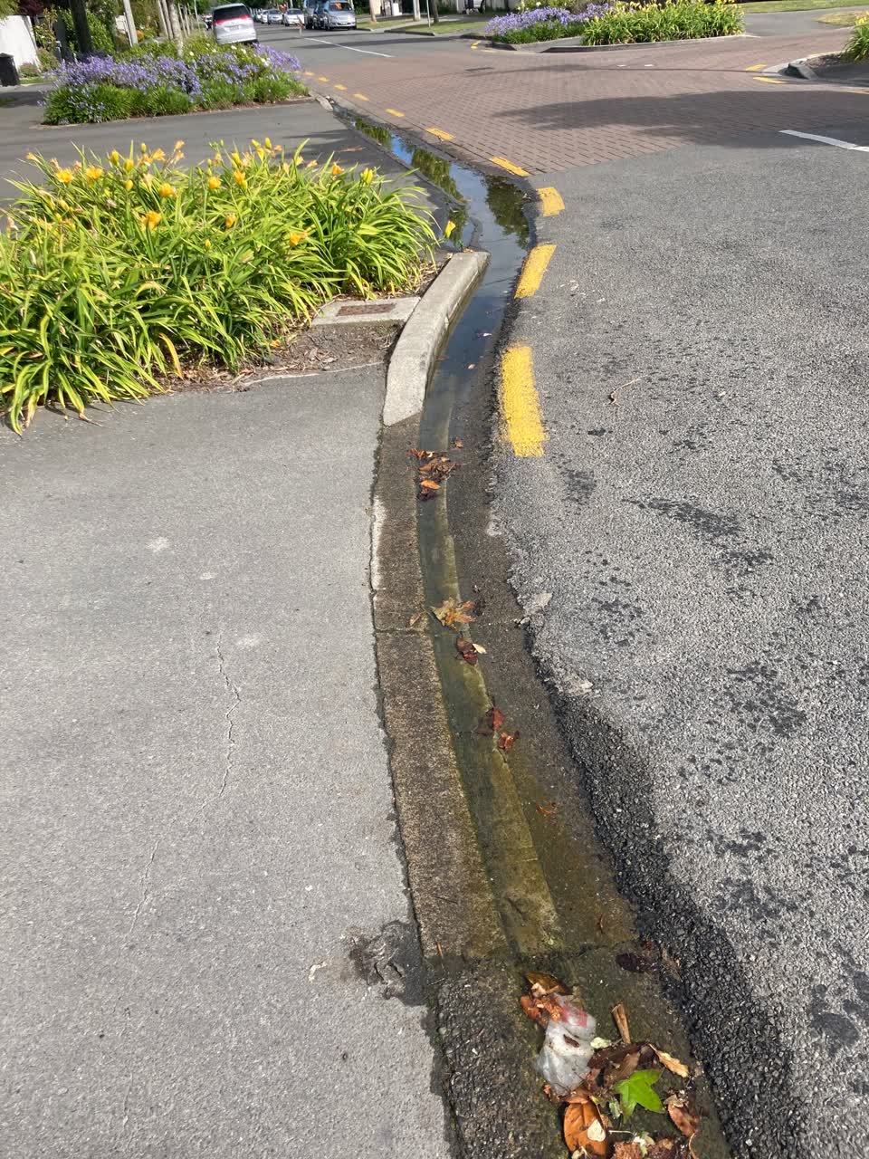 The photograph attached to this water leak report