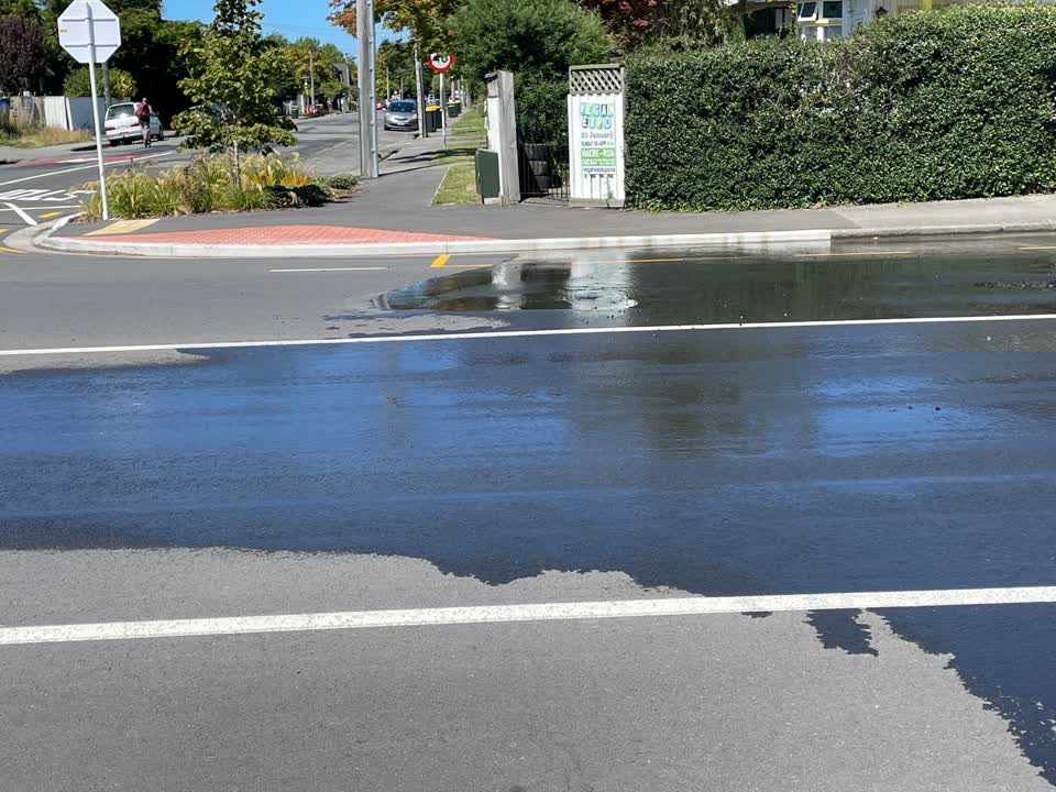 The photograph attached to this water leak report