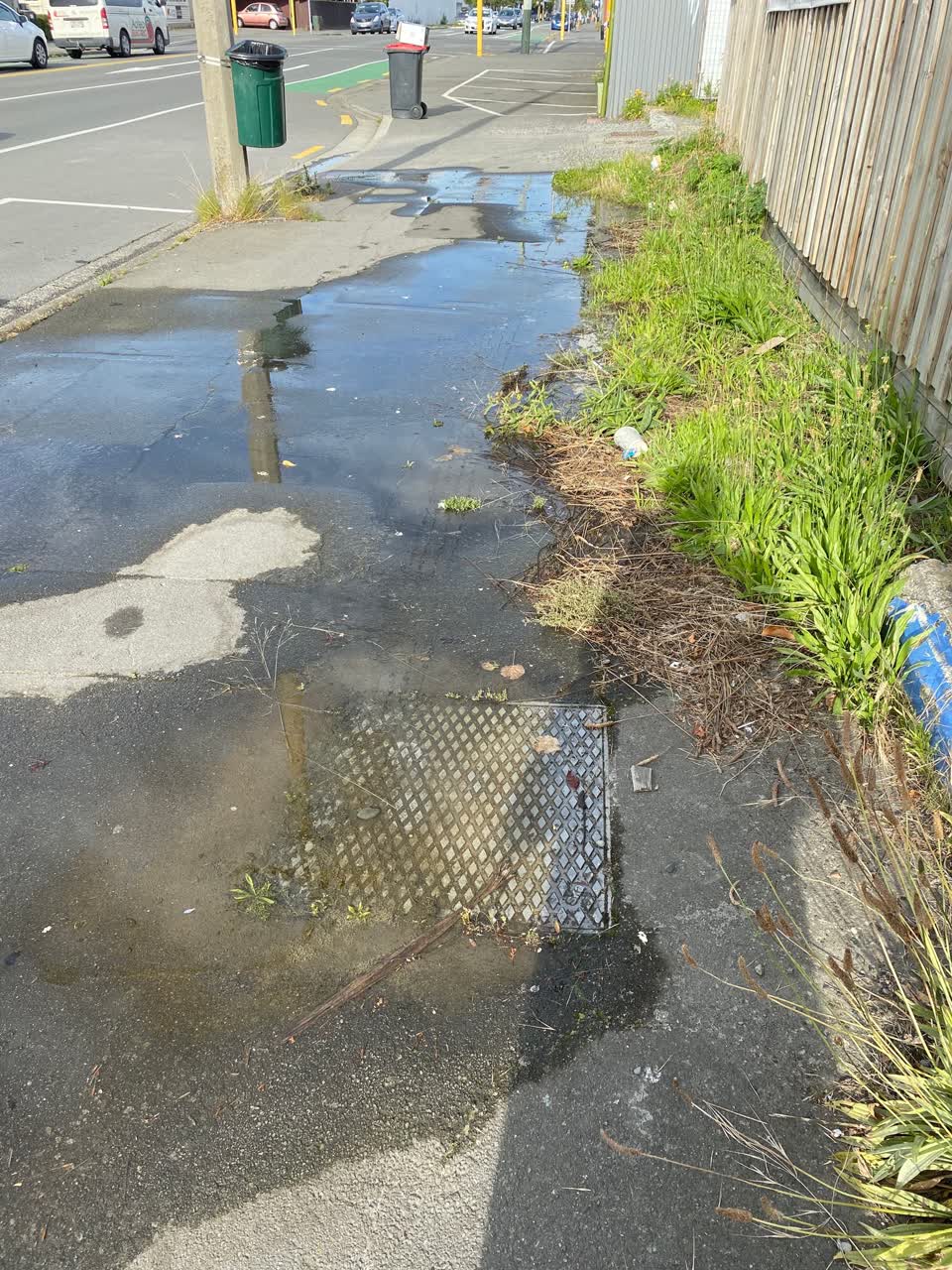 The photograph attached to this water leak report