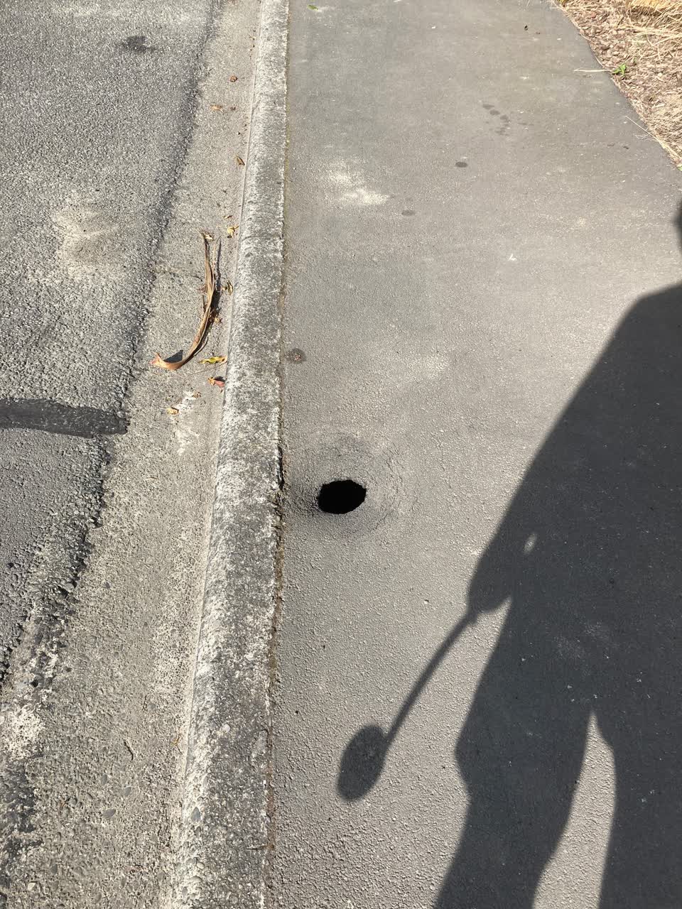 The photograph attached to this roading/streets report