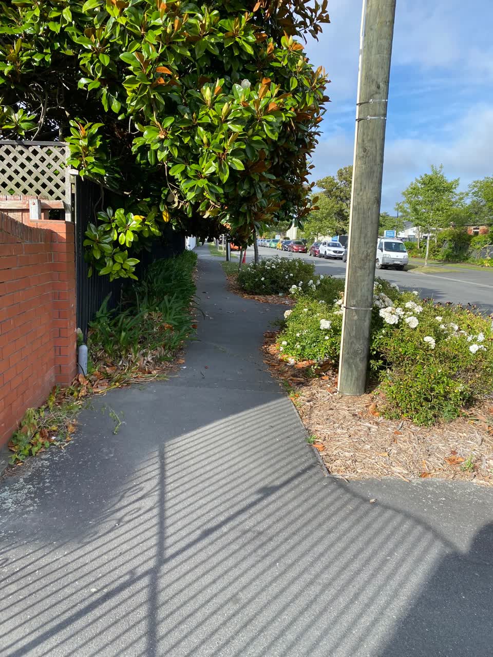 The photograph attached to this roading/streets report