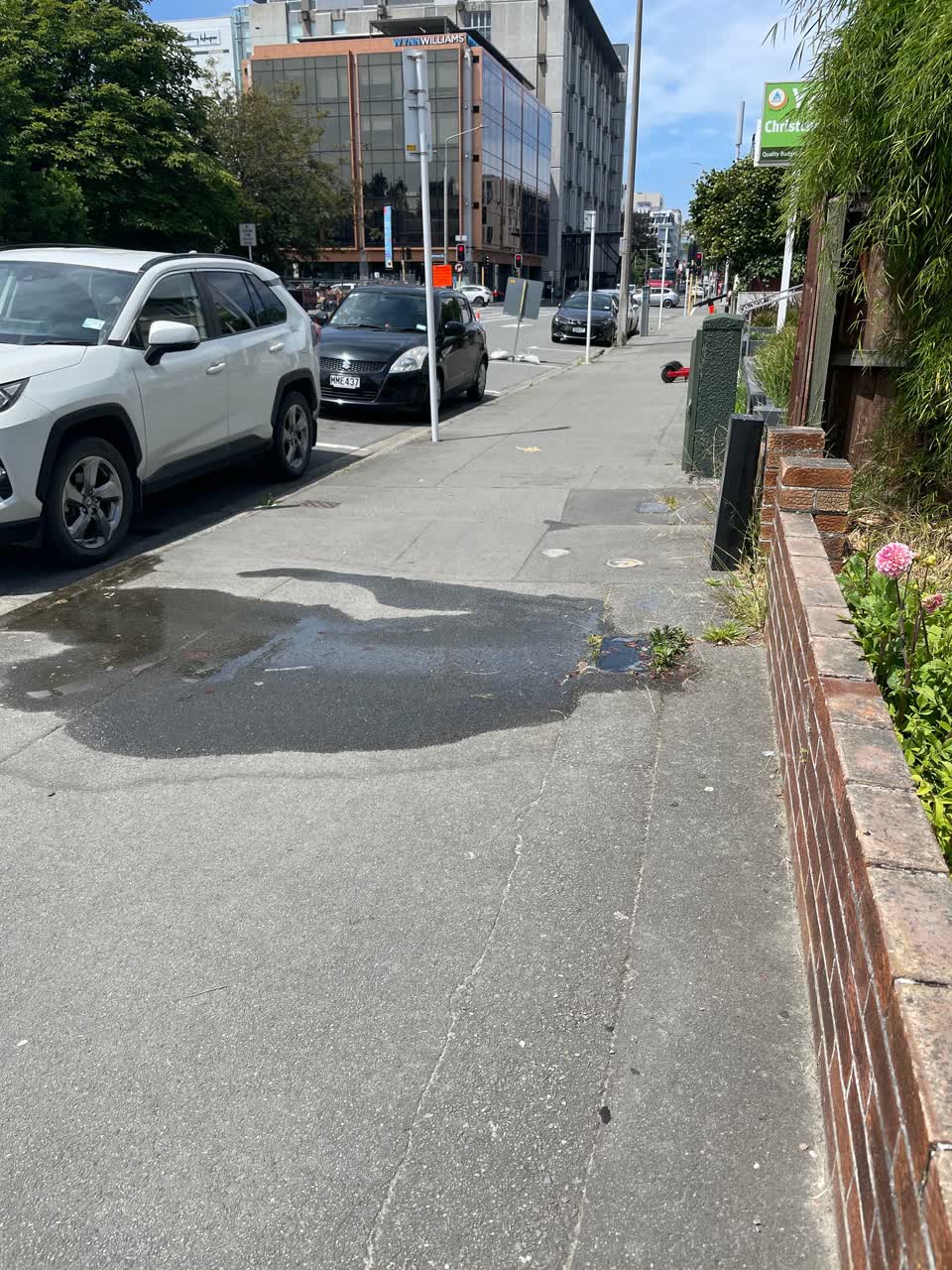 The photograph attached to this water leak report