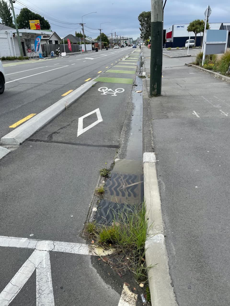 The photograph attached to this water leak report