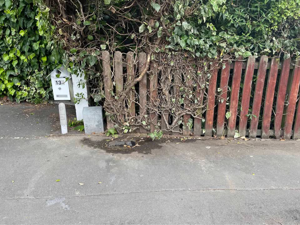 The photograph attached to this water leak report