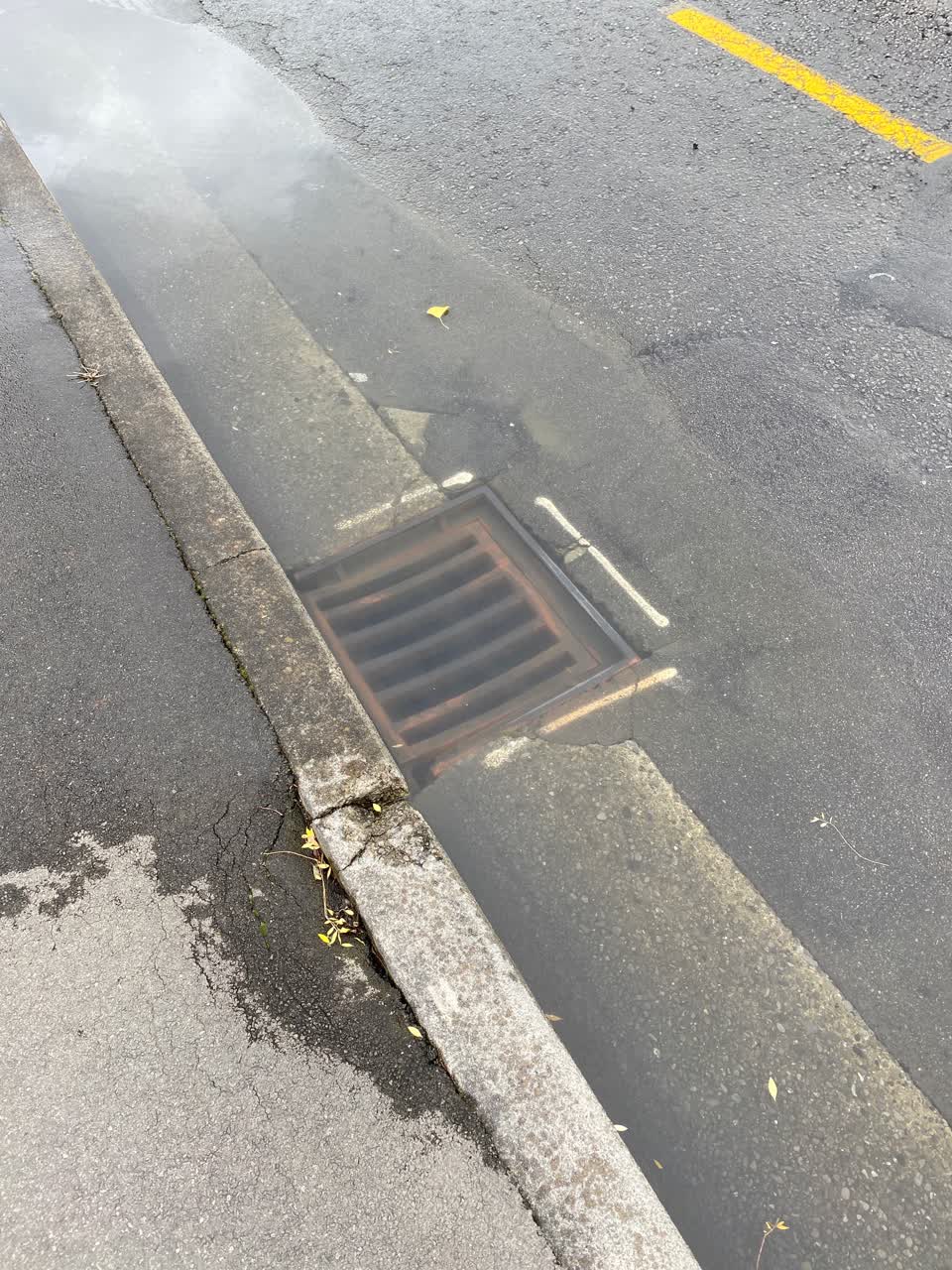 The photograph attached to this flooding report