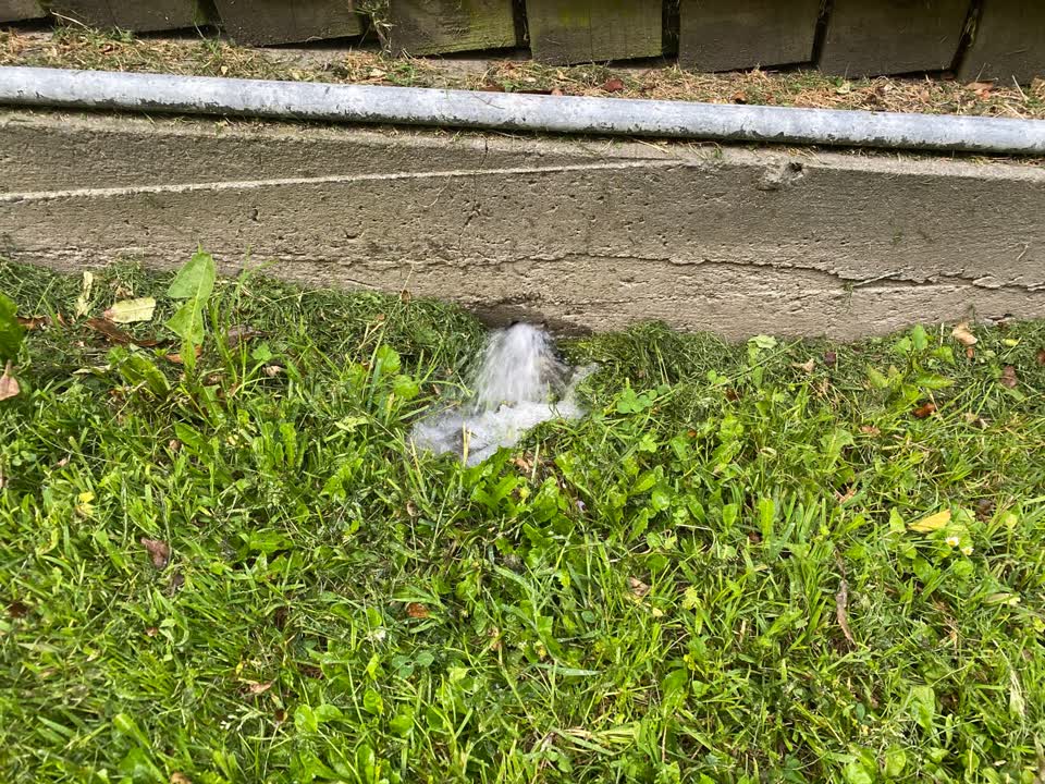 The photograph attached to this wastewater/stormwater report