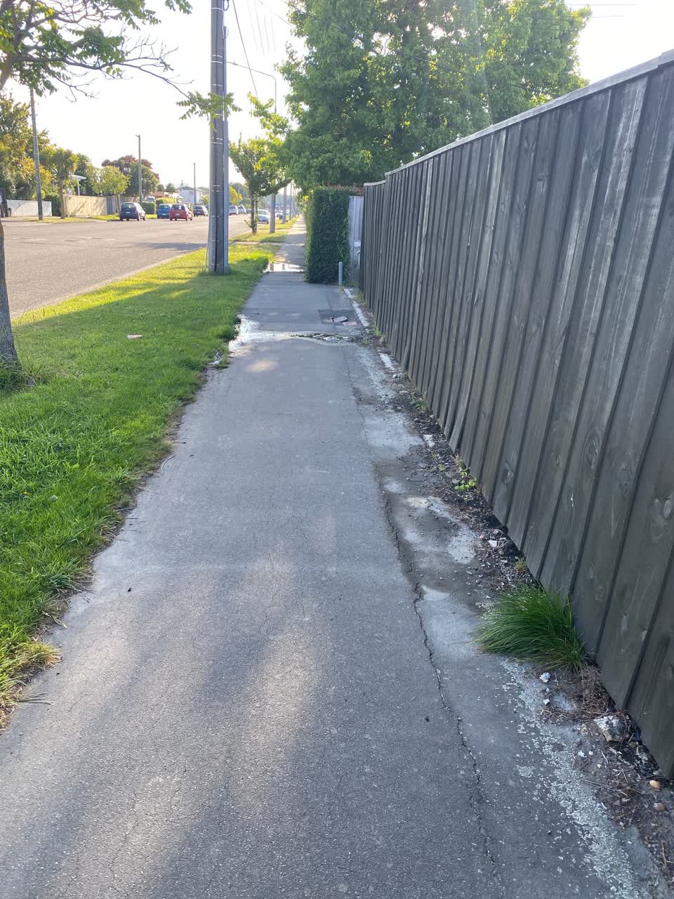 The photograph attached to this water leak report