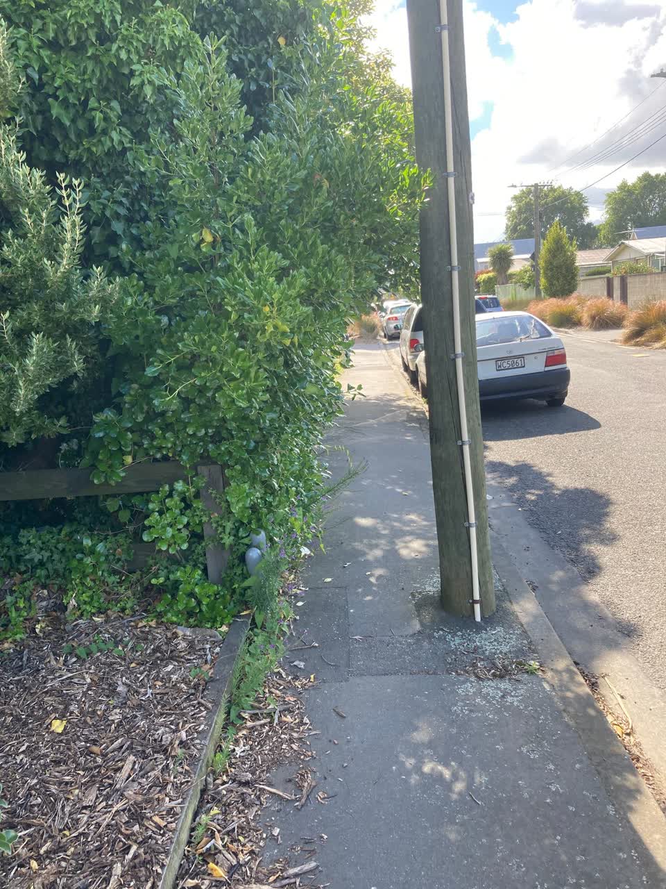 The photograph attached to this roading/streets report