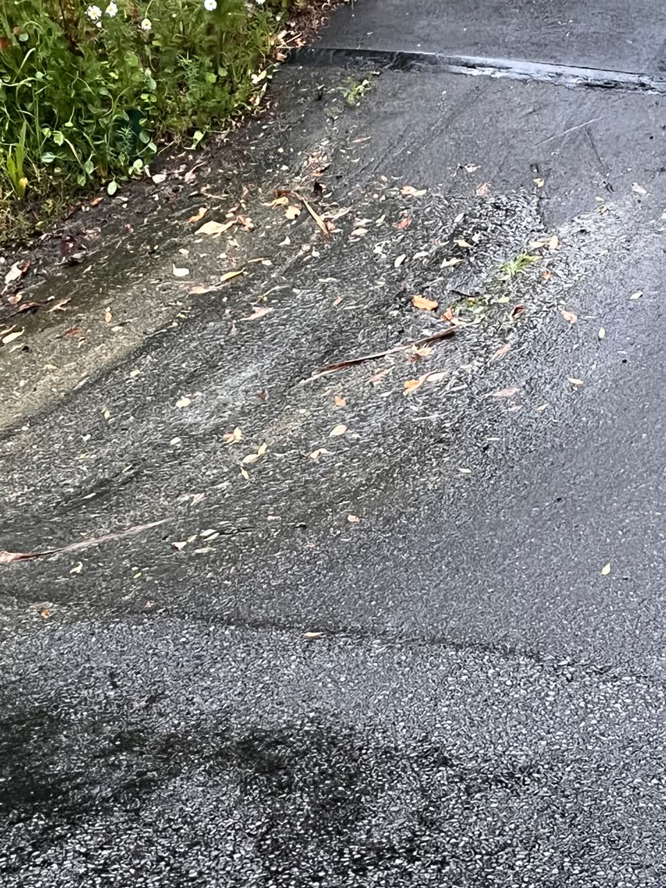 The photograph attached to this water leak report