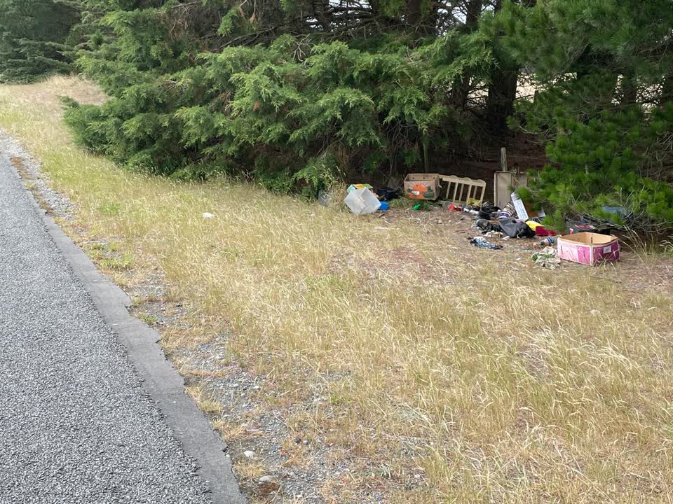 The photograph attached to this rubbish/recycling report