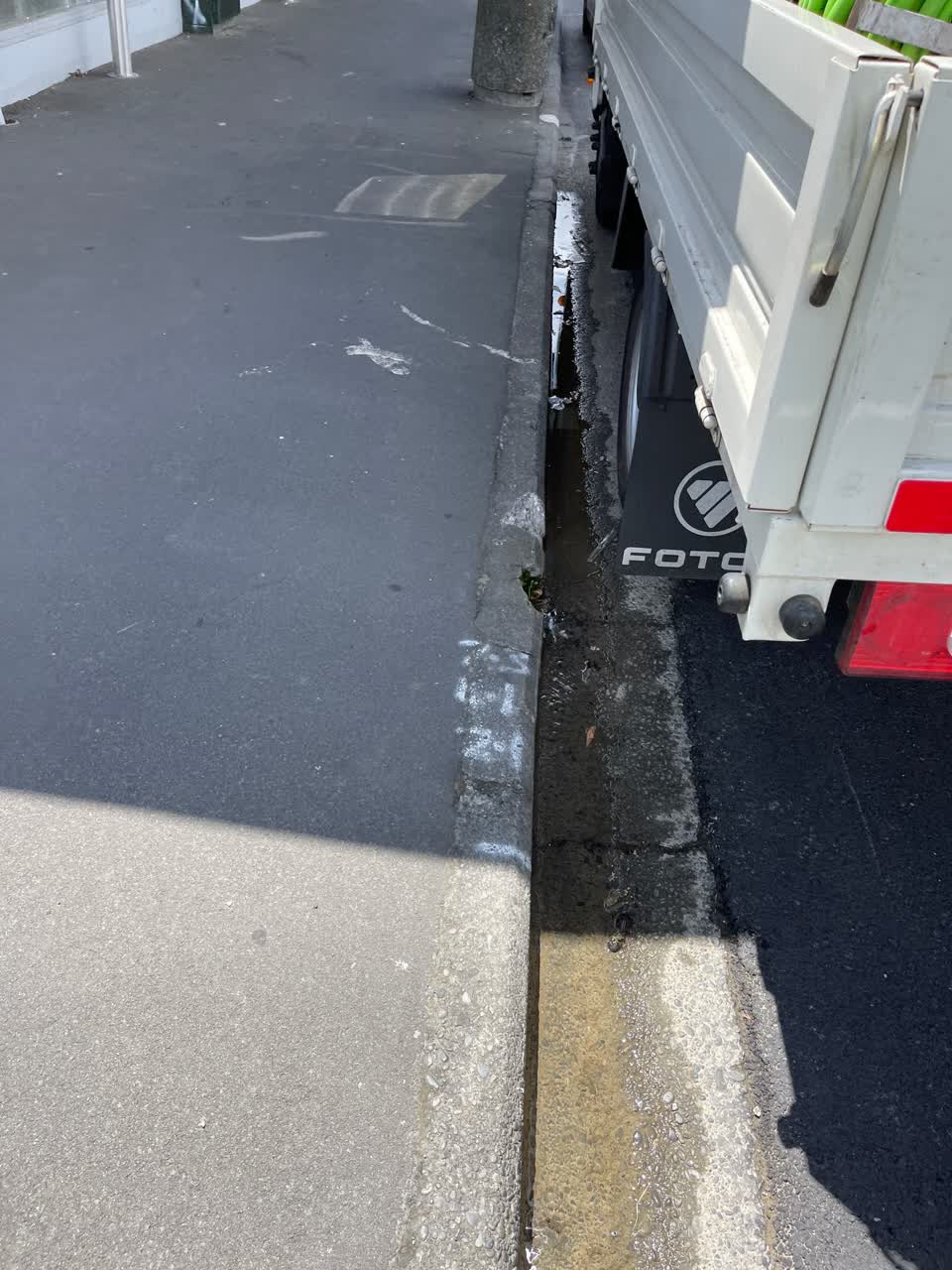 The photograph attached to this wastewater/stormwater report
