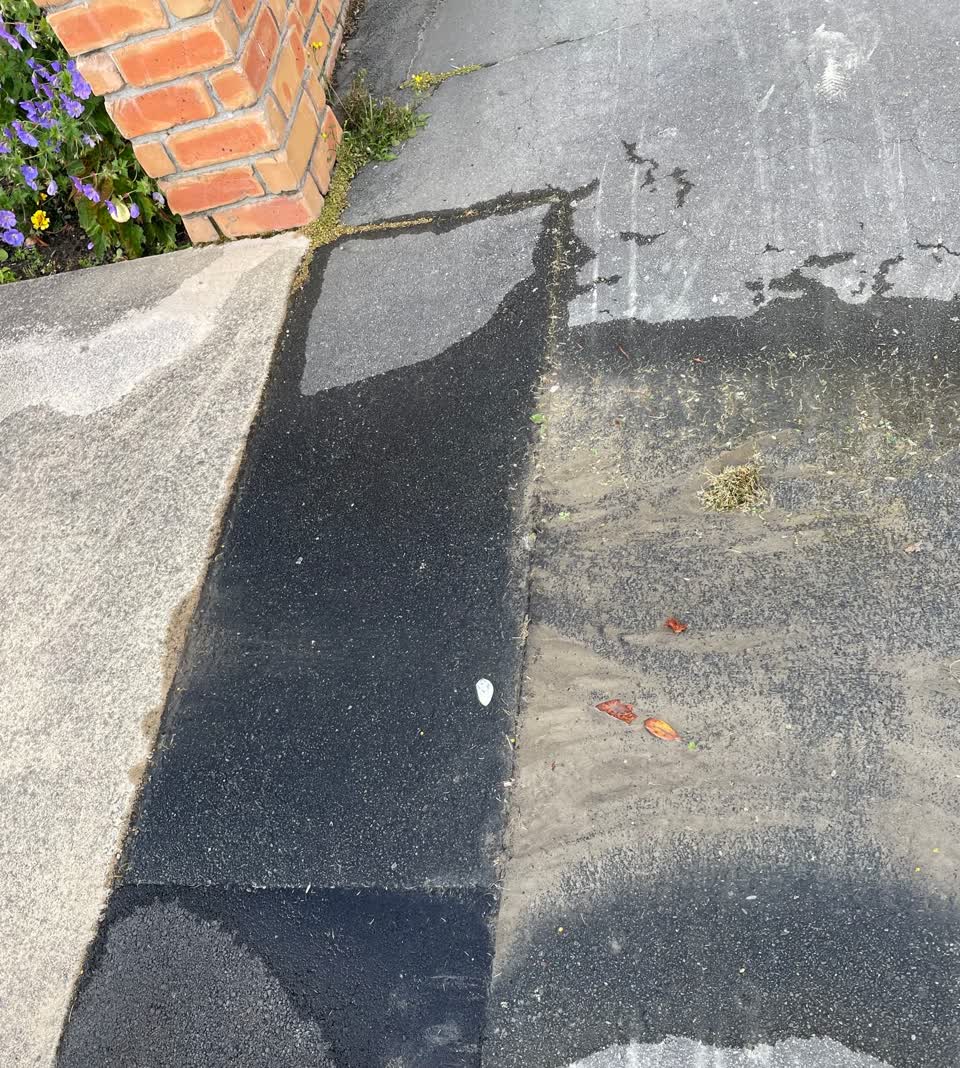 The photograph attached to this water leak report