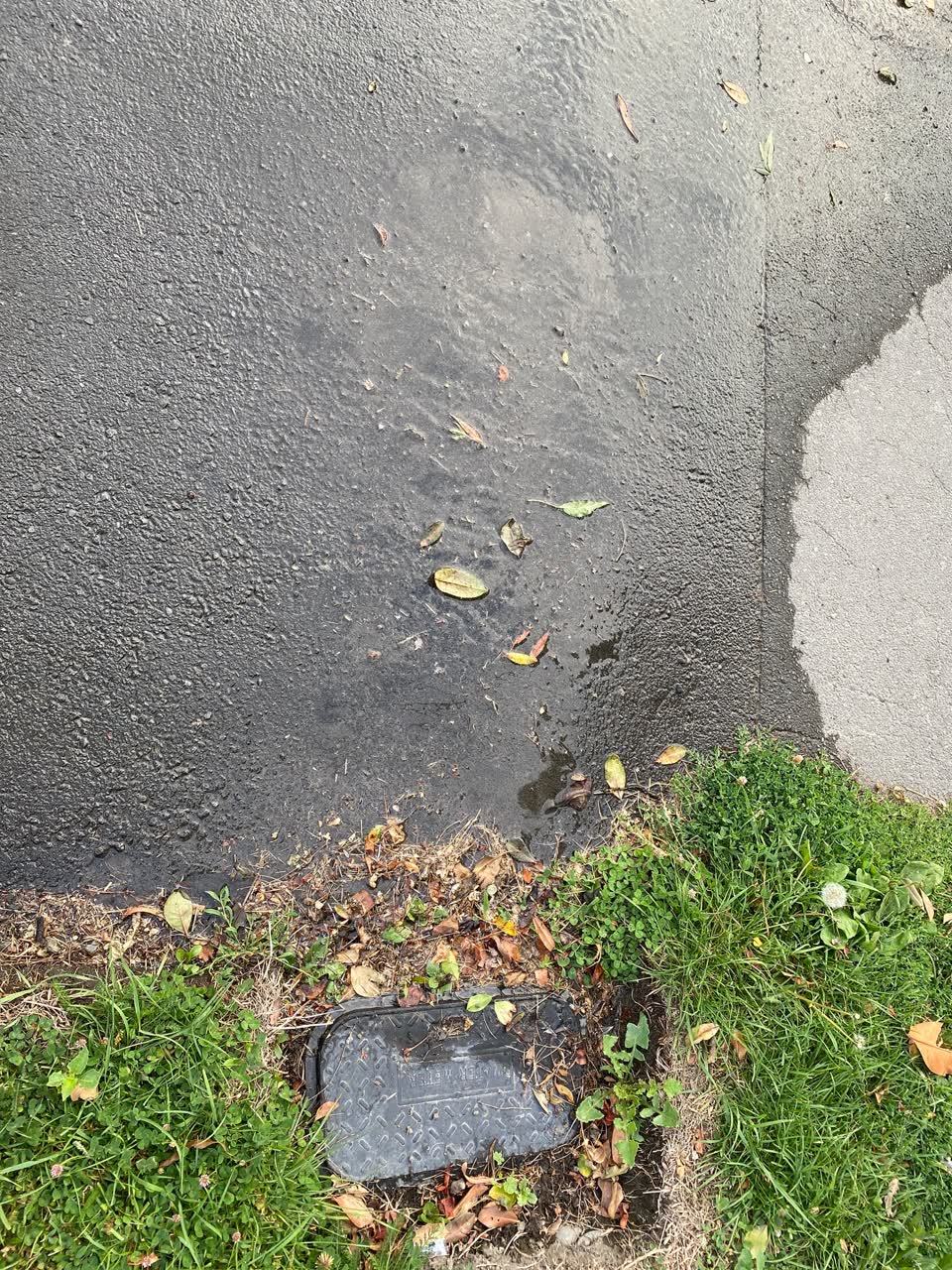 The photograph attached to this water leak report