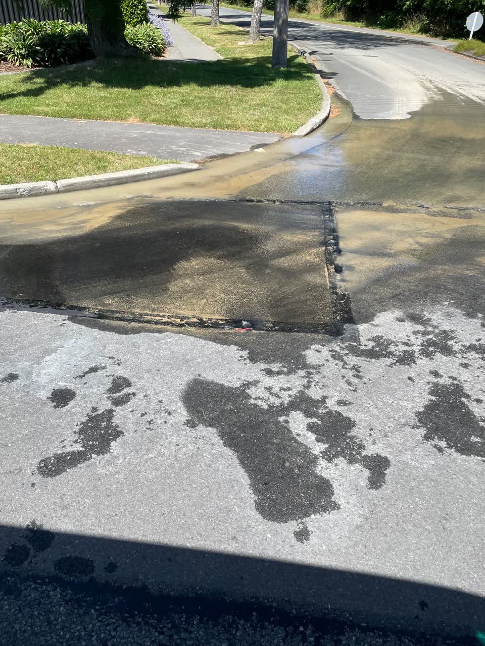 The photograph attached to this water leak report