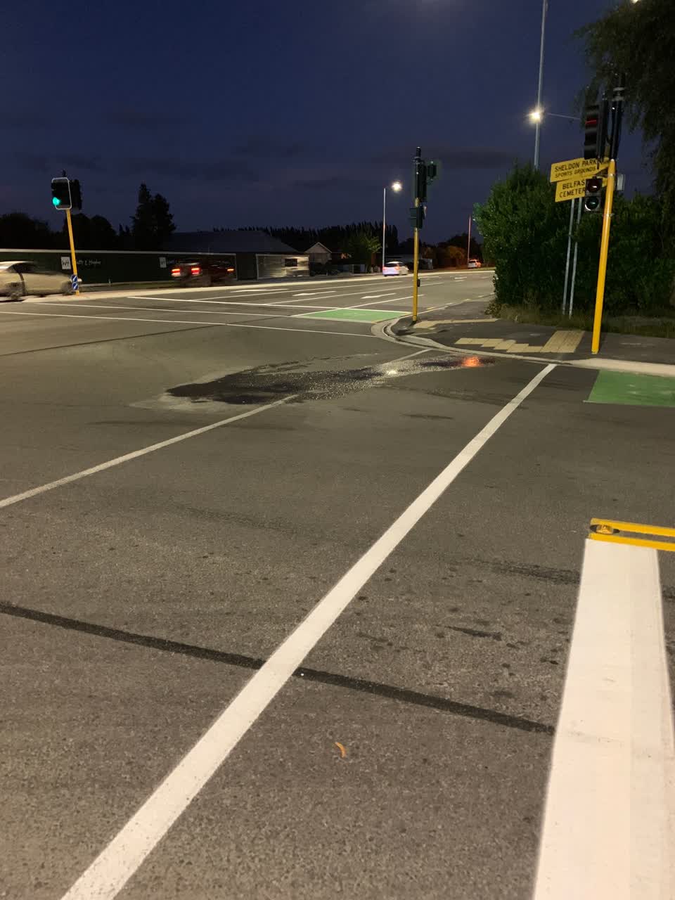 The photograph attached to this water leak report