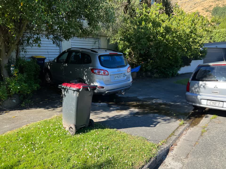 The photograph attached to this water leak report
