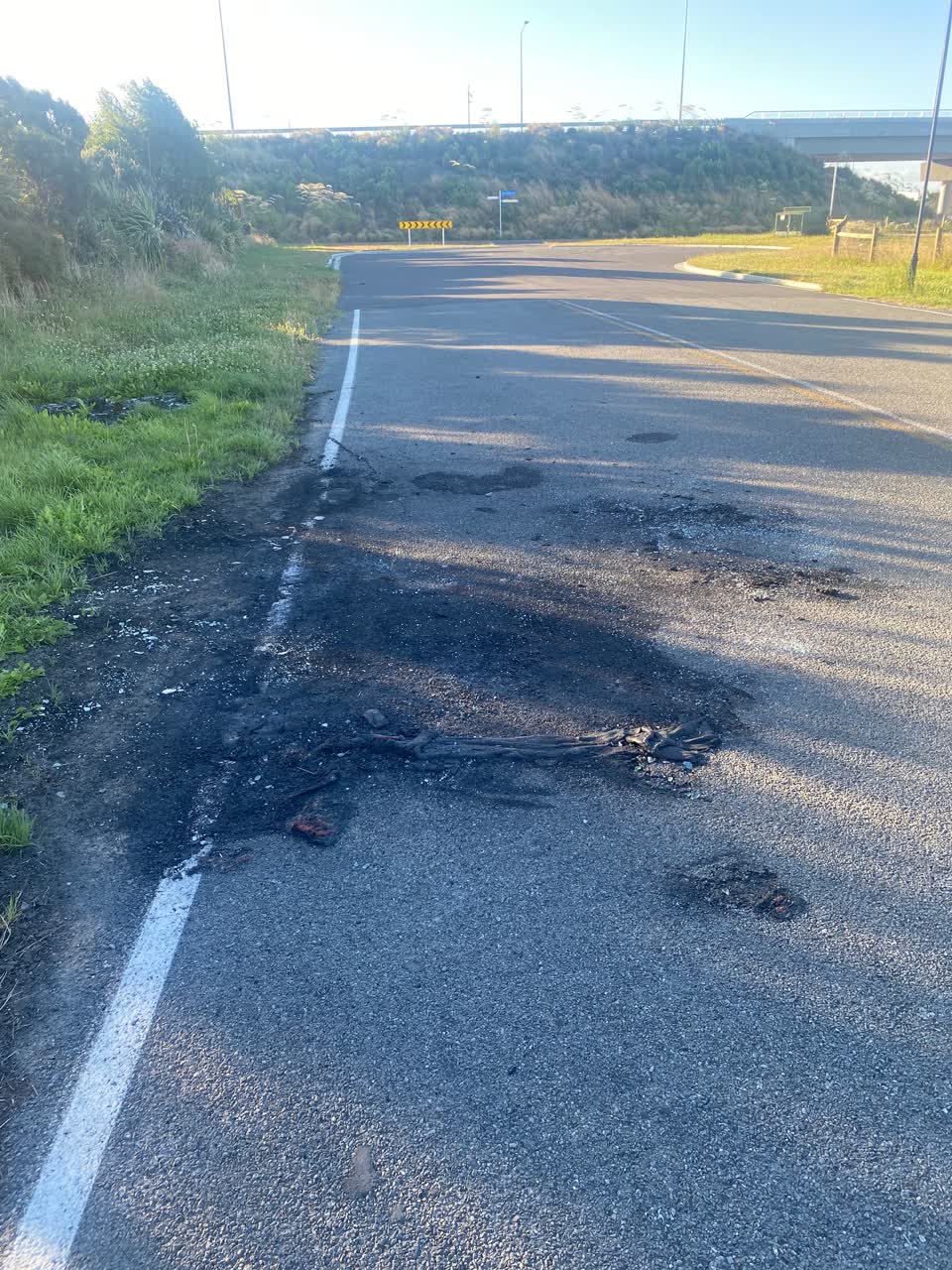 The photograph attached to this roading/streets report
