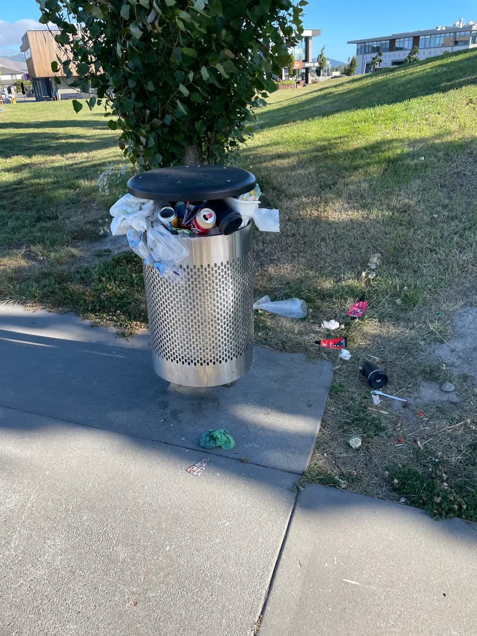 The photograph attached to this rubbish/recycling report