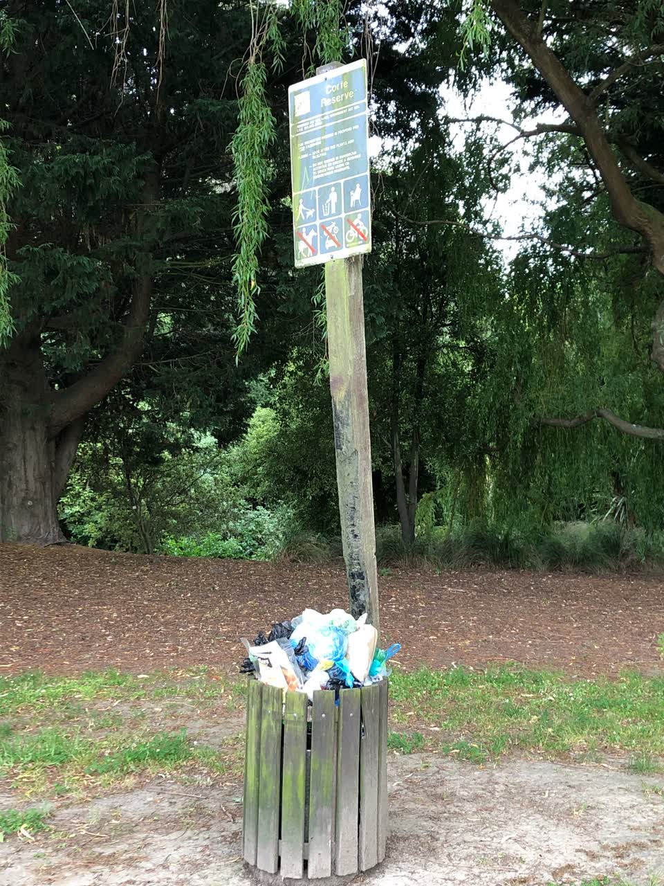 The photograph attached to this rubbish/recycling report
