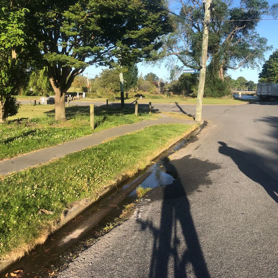 The photograph attached to this flooding report