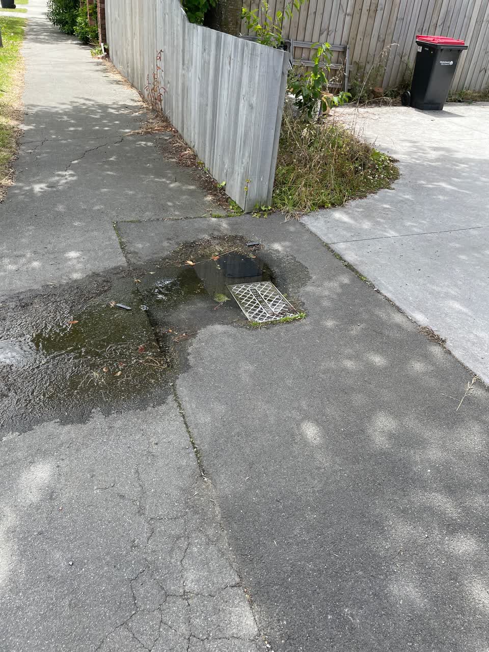 The photograph attached to this water leak report