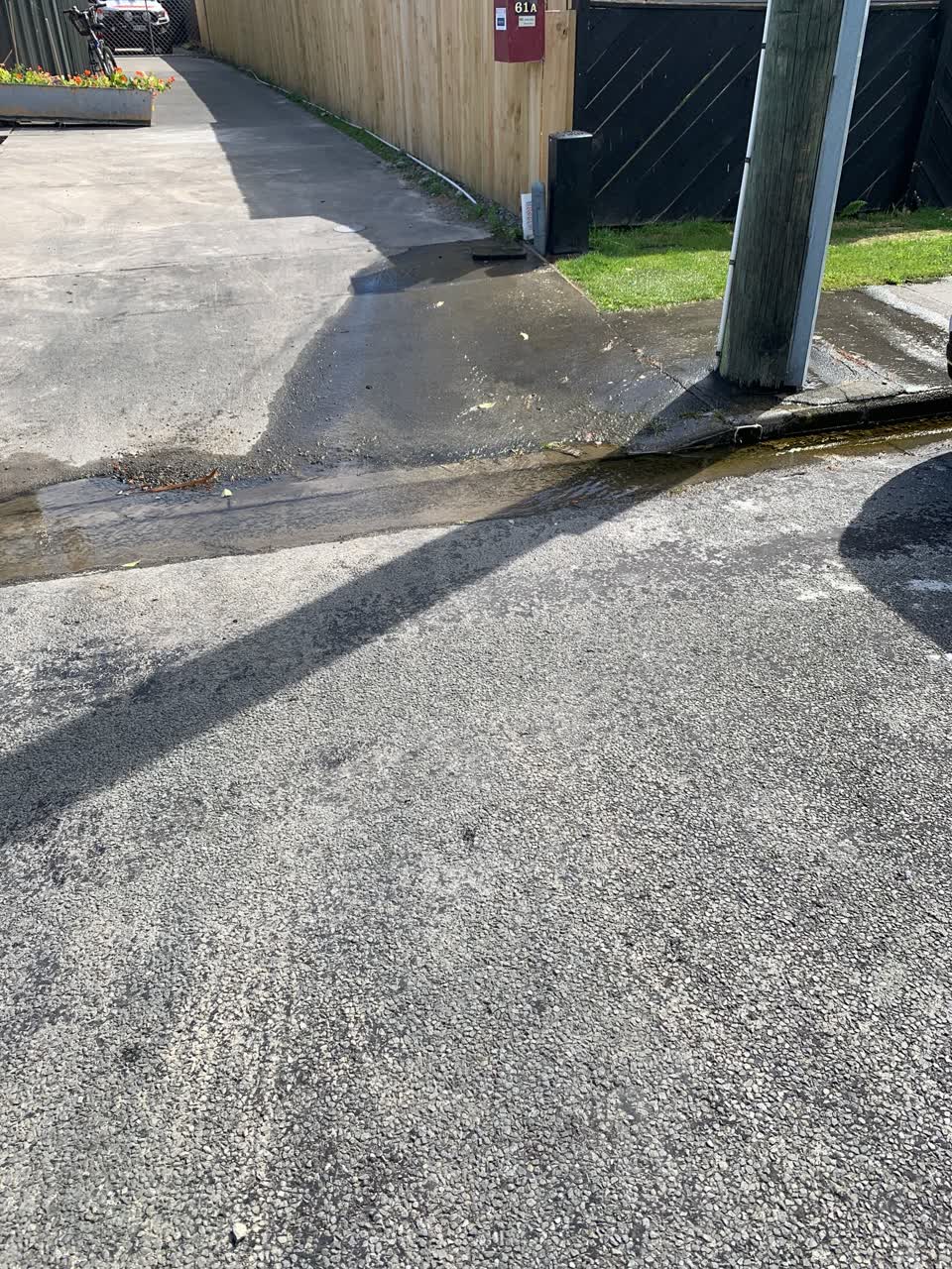 The photograph attached to this water leak report